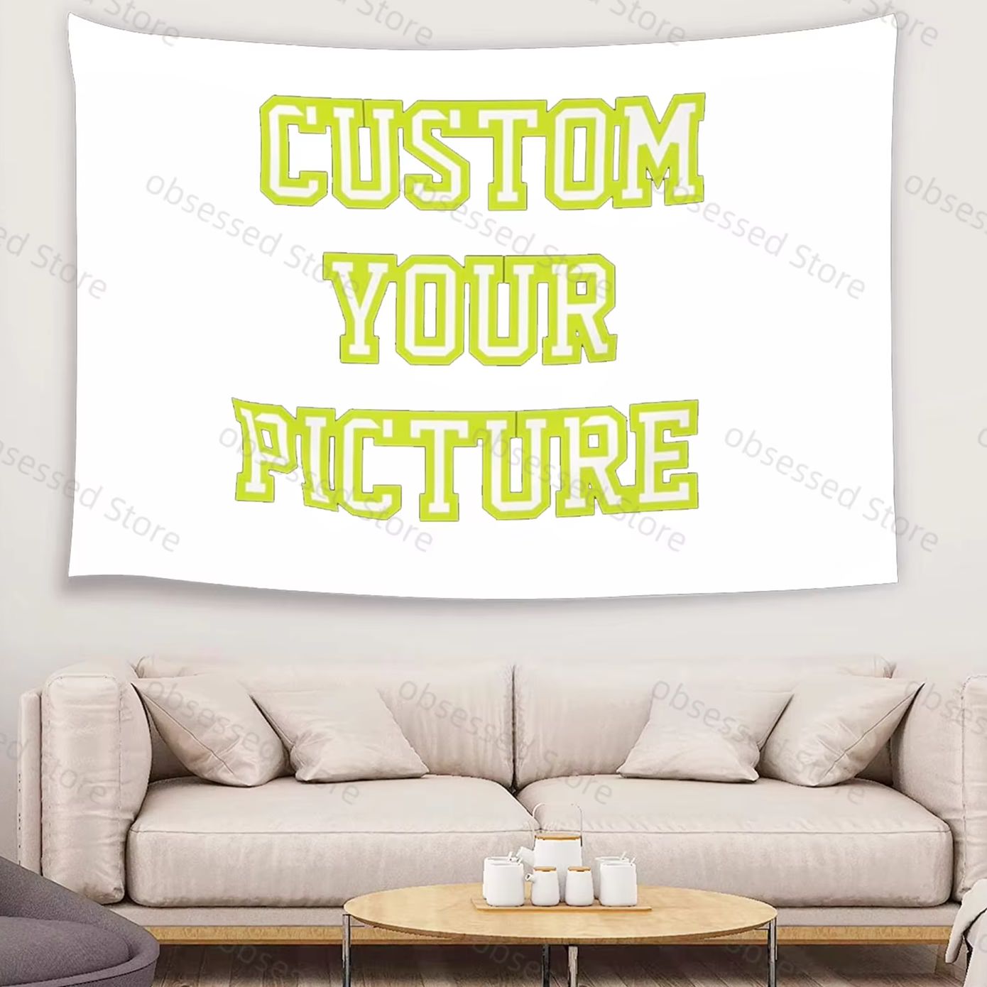 Textiles For Home - طباعة نسيج مخصص لصورك، زينة جدارية