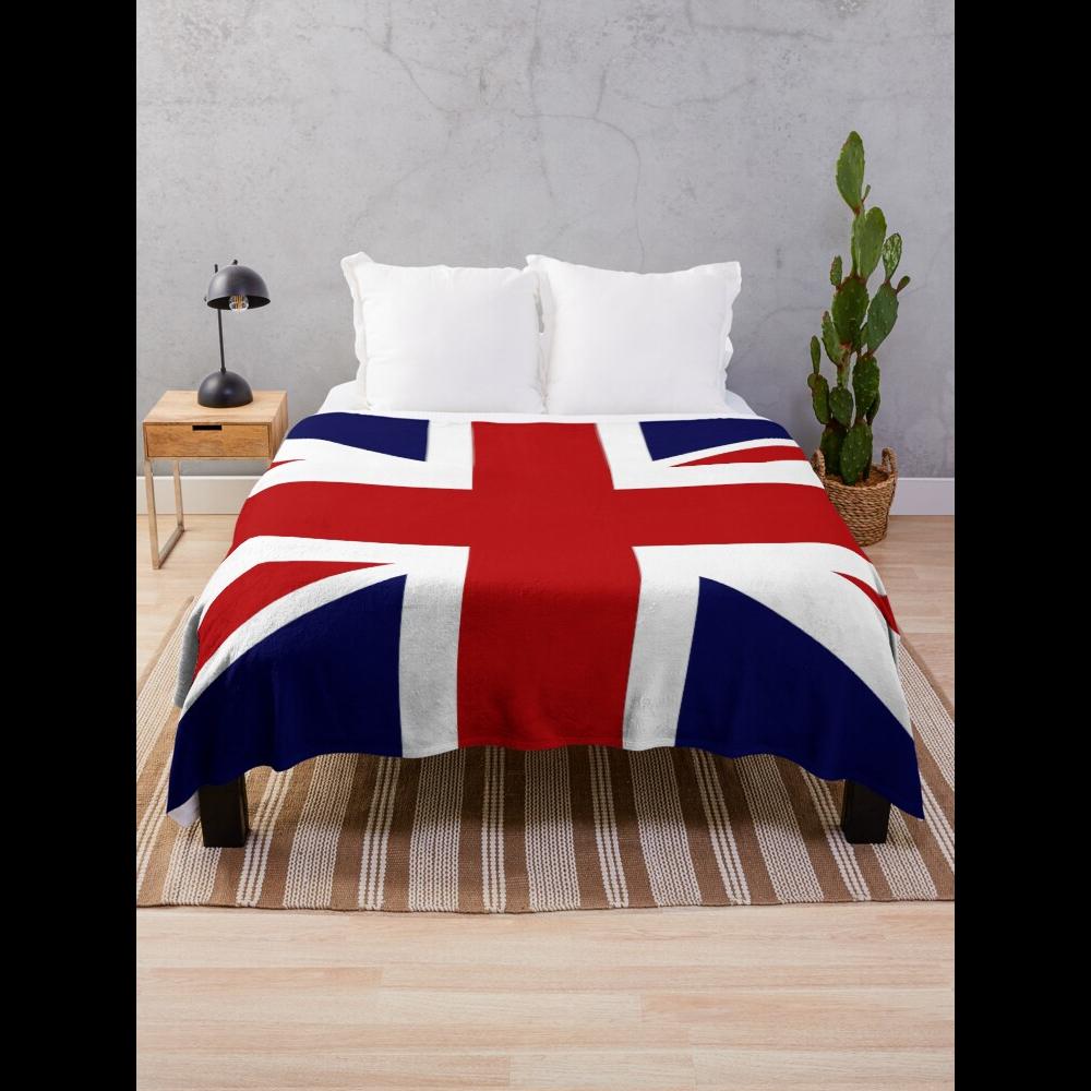 Home Textiles Uk - بطانية رمي علم المملكة المتحدة من