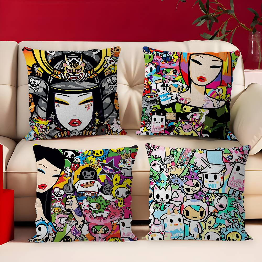 Home Textiles Design - اليابان أنيمي T-TokidokiS وسادة غطاء تصميم