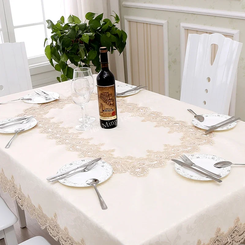 مفرش طاولة مستديرة كريم غطاء ا - مراجعة Home Textiles List وسعره