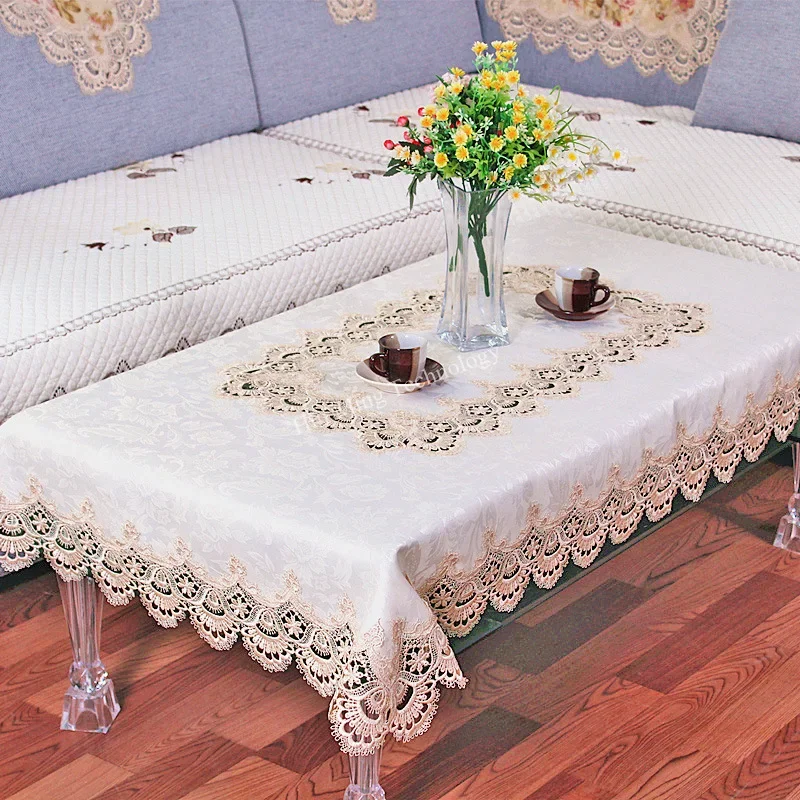 مفرش طاولة مستديرة كريم غطاء ا - مراجعة Home Textiles List وسعره