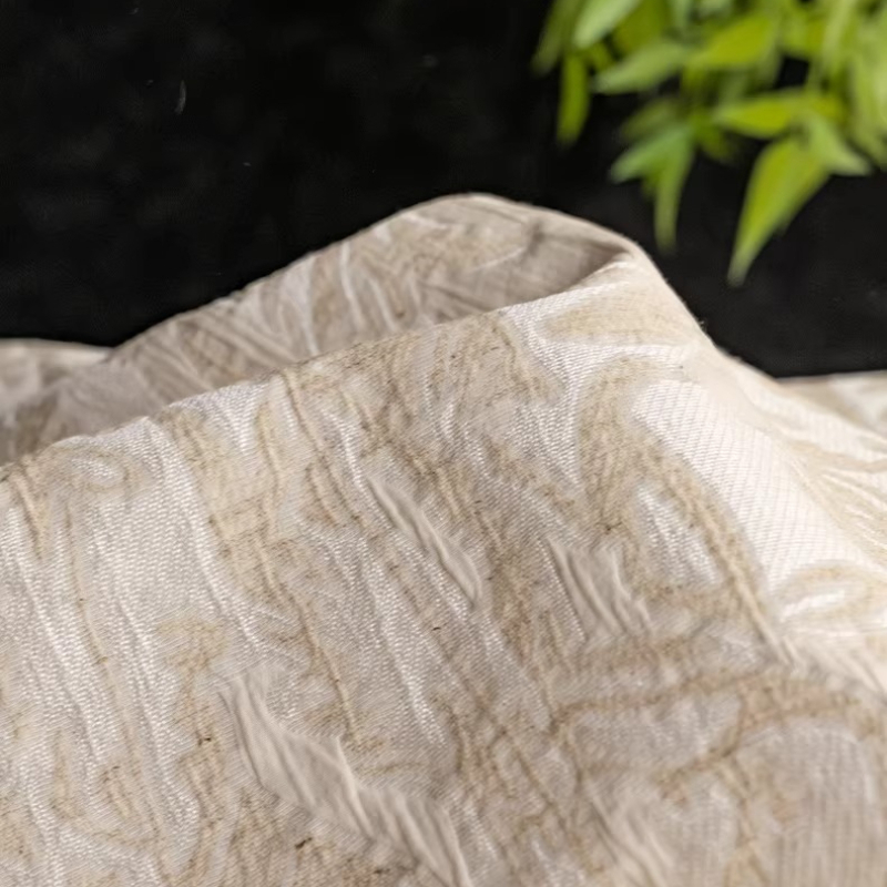 قماش كتان جاكار بيج بنقوش زهور - مراجعة Home Textiles Design وسعره