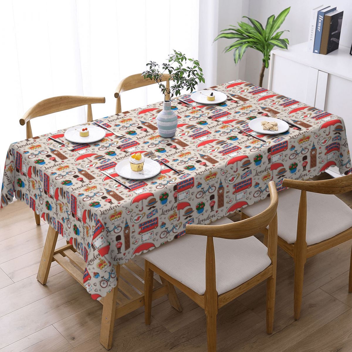 مفرش طاولة مقاوم للماء بنمط لن - مراجعة Home Textiles Uk وسعره