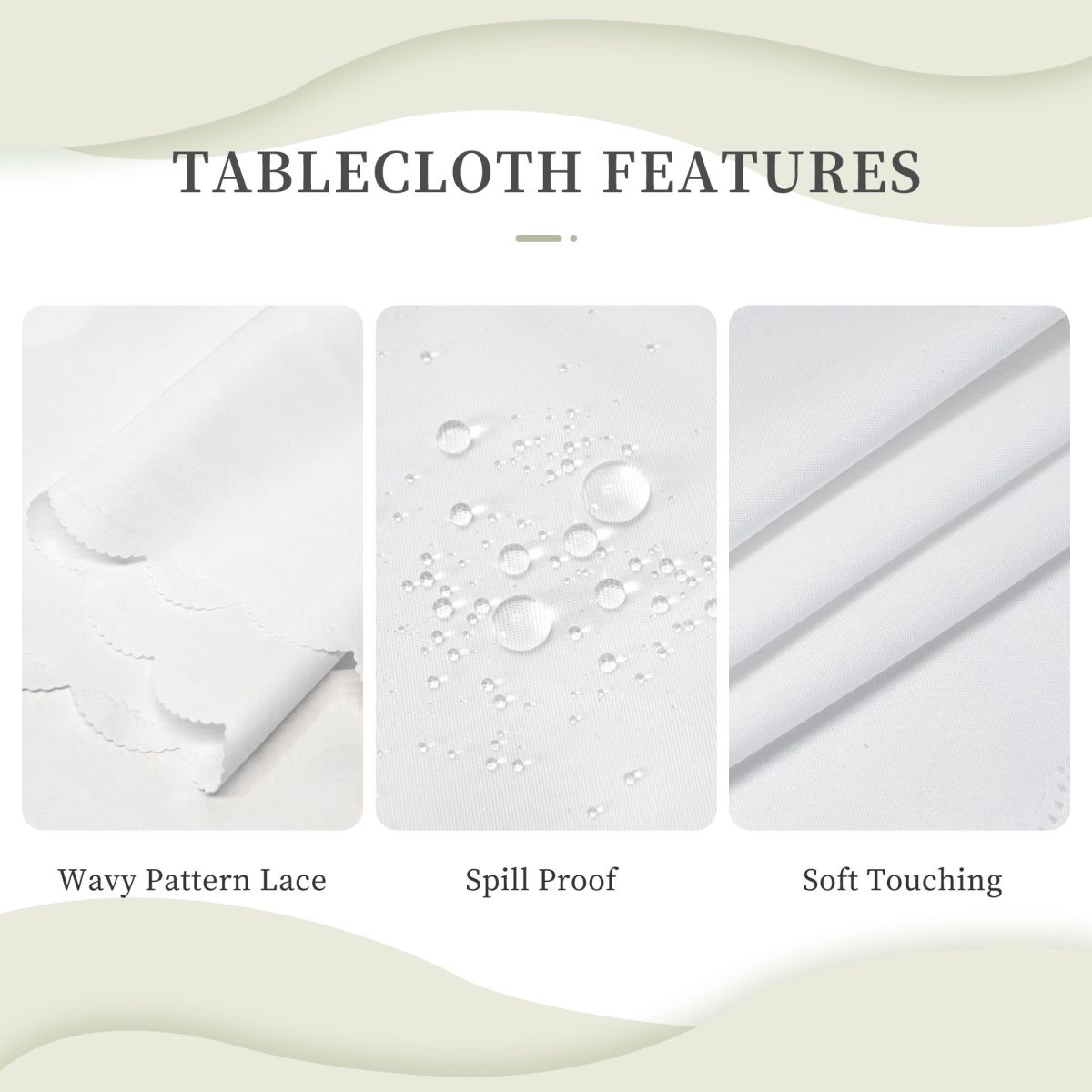 مفرش طاولة مقاوم للماء بنمط لن - مراجعة Home Textiles Uk وسعره
