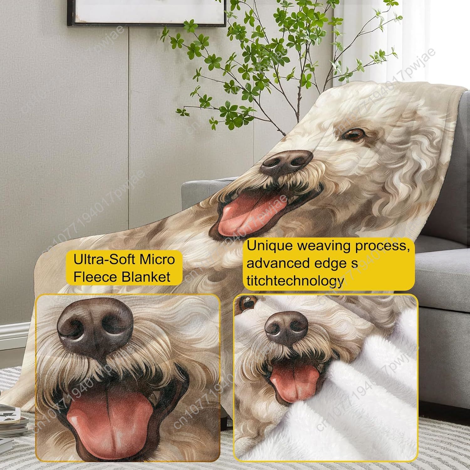 بطانية بورتريه بودل بهيجة تصمي - مراجعة Textiles For Home وسعره